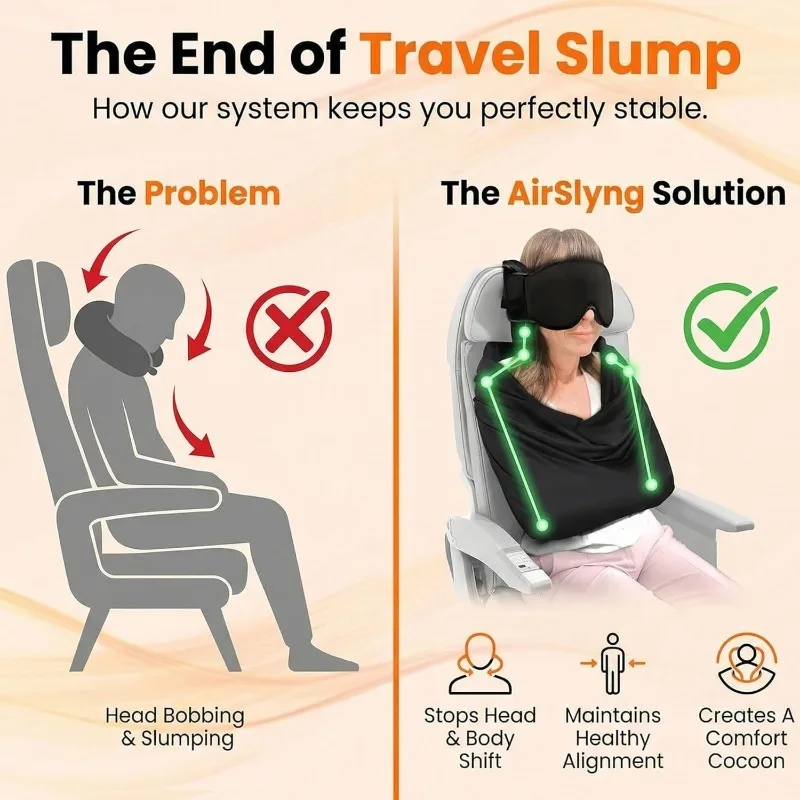 3-in-1Airplane Sleep Support S - Travel Accessories Long Flight recension och pris