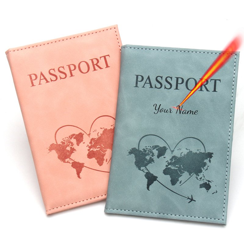 Lovely Map Passport Cover Fash - Travel Accessories Wallet recension och pris