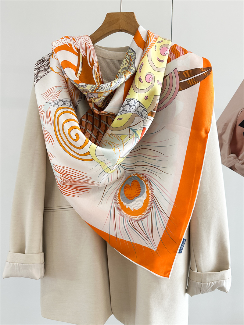 Designer Silk Scarf Women Spri - Travel Accessories Aesthetic recension och pris