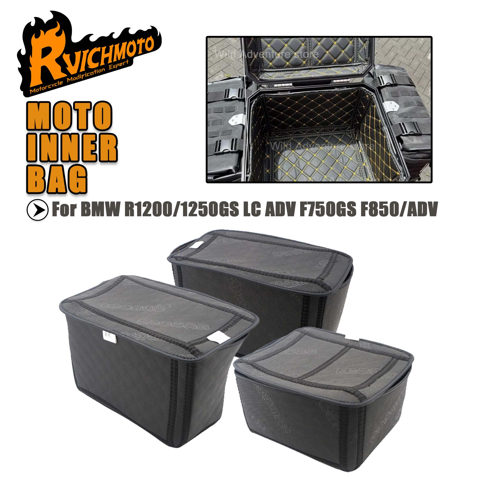 Motorcycle Panniers Top Case  - Luggage Cover Protector recension och pris
