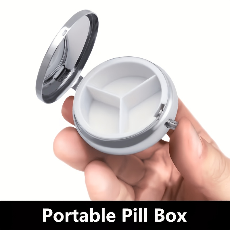 (Flat) 1pc portable round meta - Travel Accessories As Gifts recension och pris