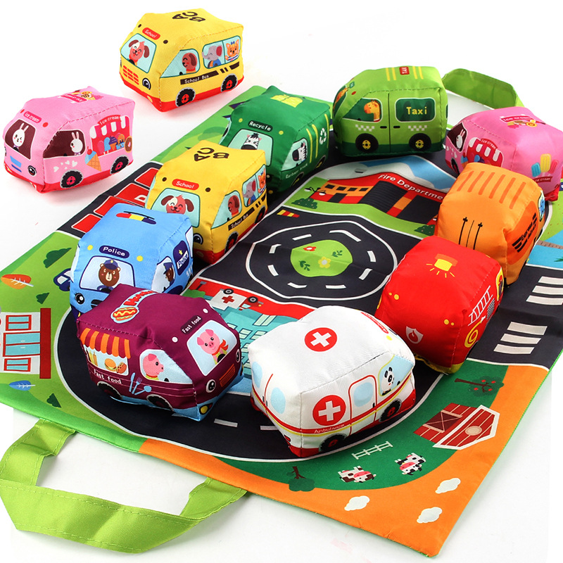 Soft Fabric Car Toy for Babies - Travel Accessories Baby recension och pris